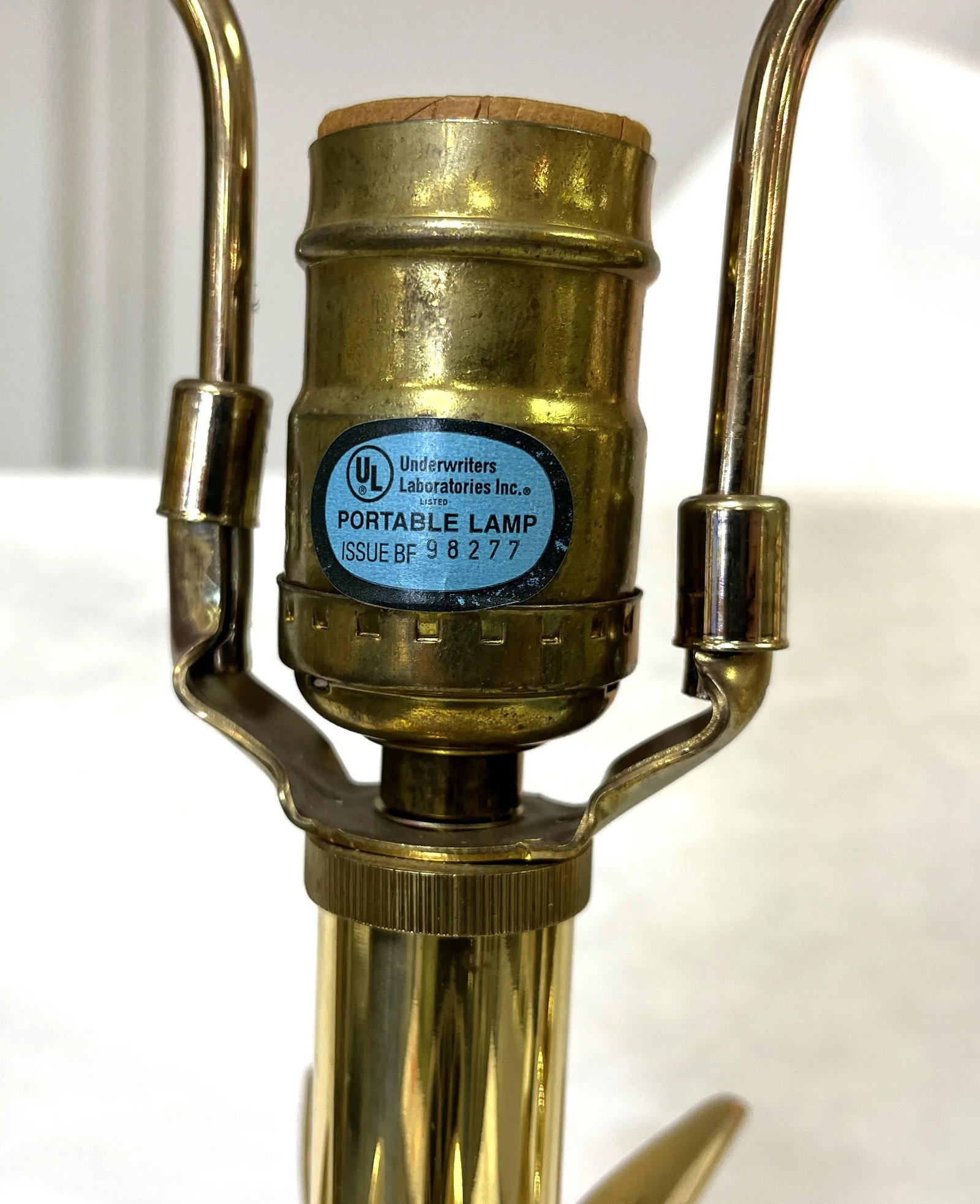 Vintage Hollywood Regency Brass and Cut Glass Candlestick Buffet Lamps- a Pair - 5