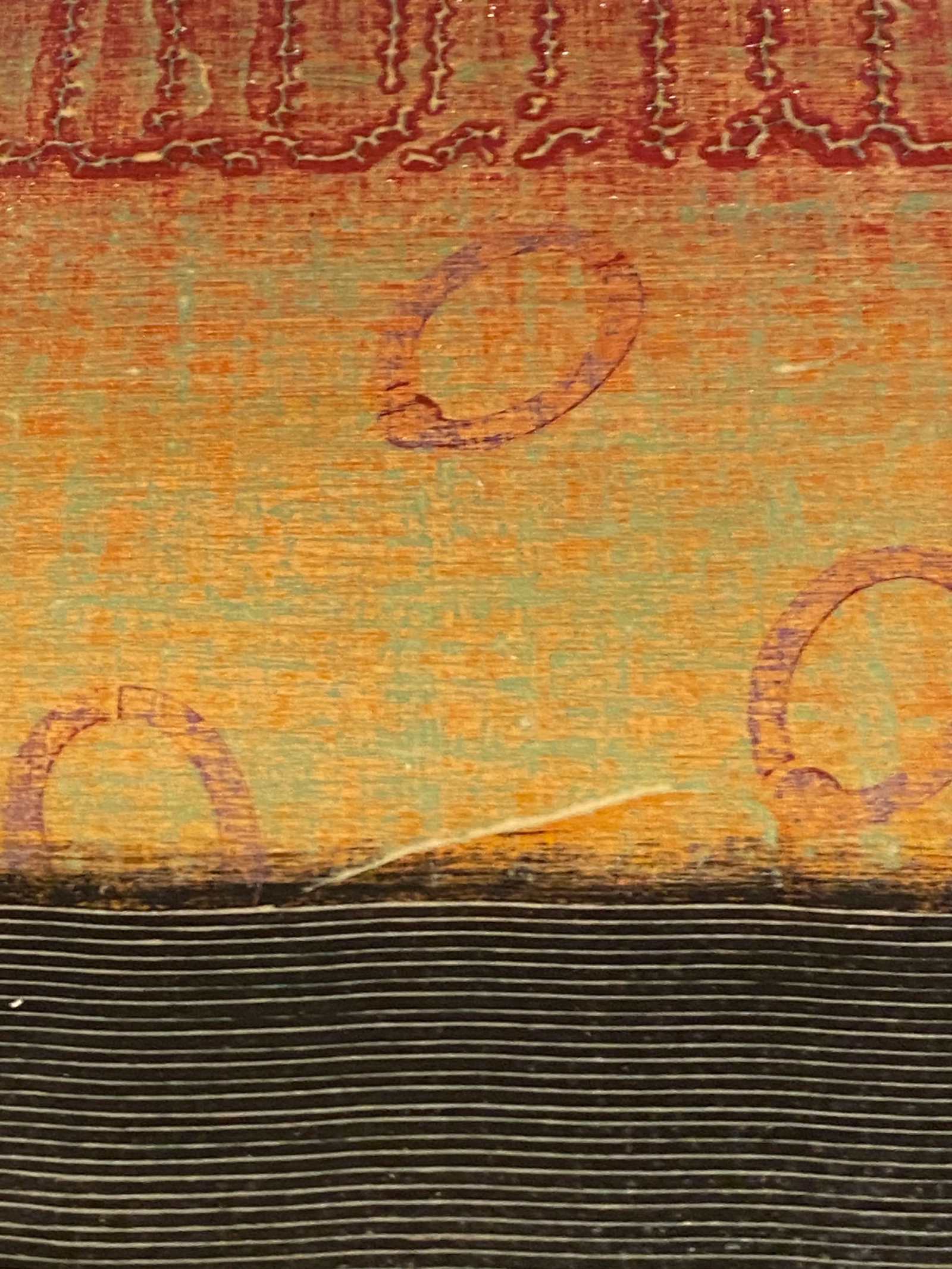 Rebecca Koury Acrylic Modernist Abstract Painting, Signed - 7
