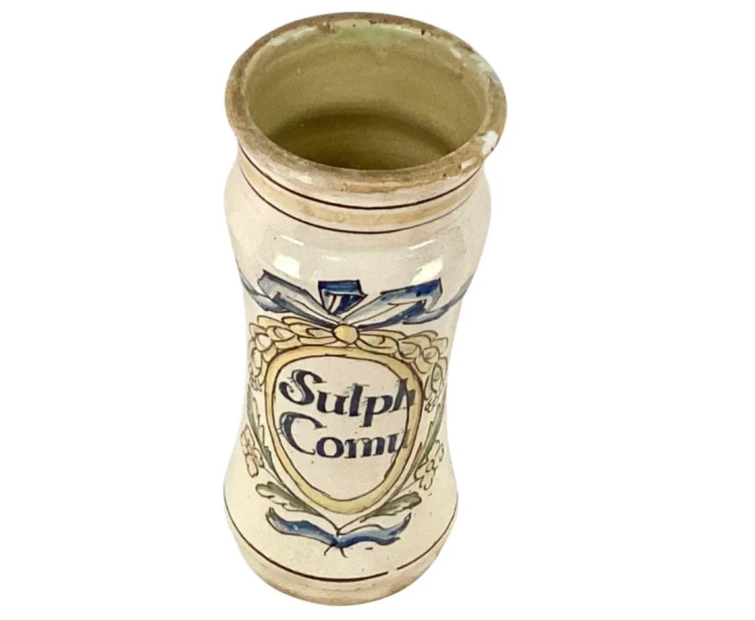 Antique 18th Century Italian Ceramic Apothecary Jar - 2