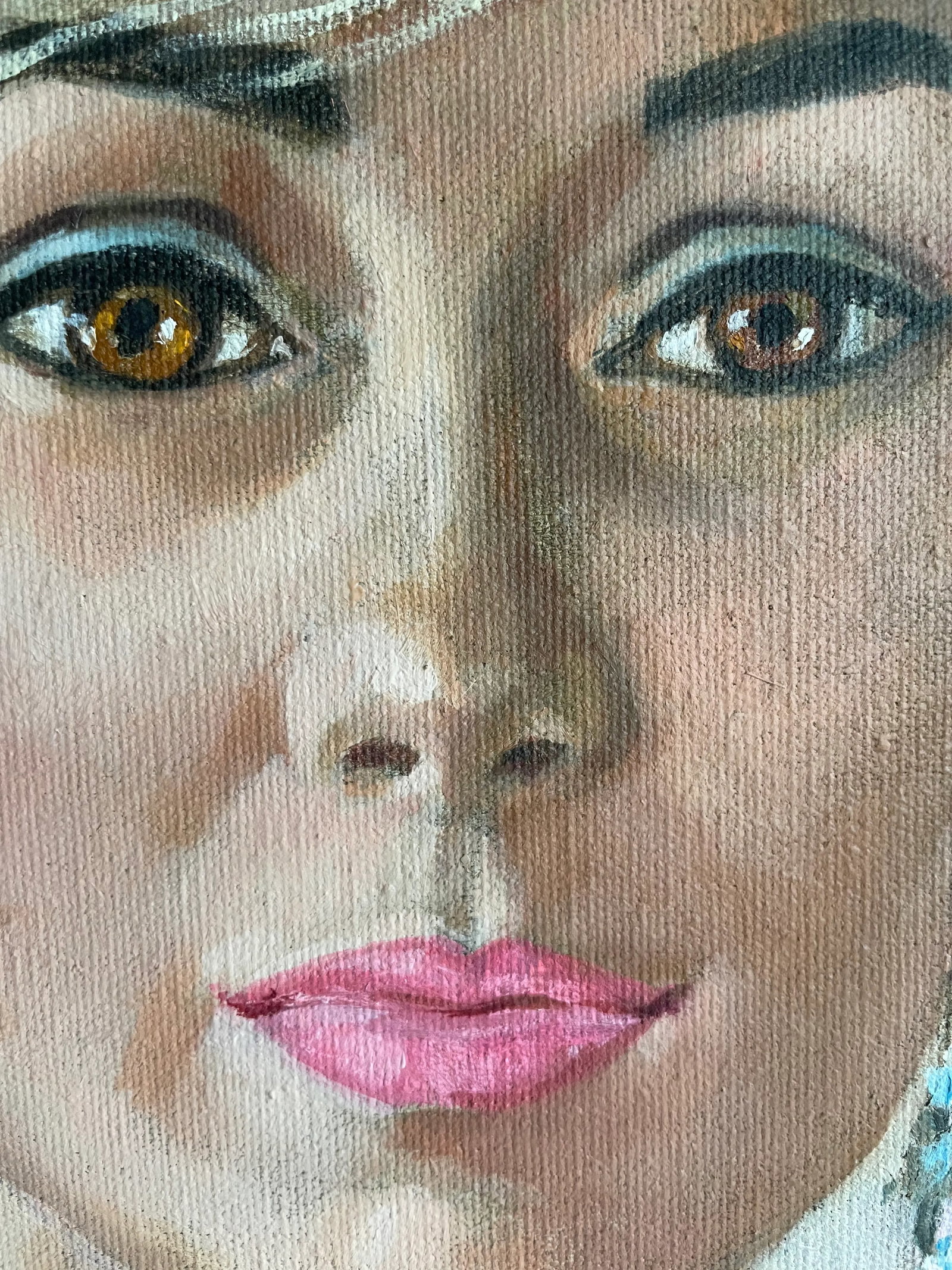 1968 Original Framed Female Portrait Painting Signed Shannon - 6