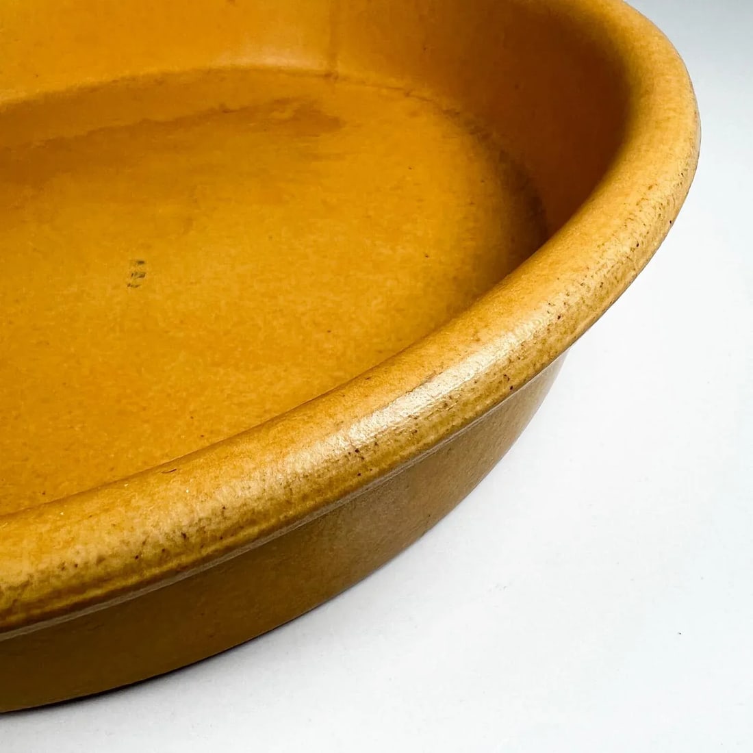 1960s Bennington Potters 1883 Yellow Stoneware Deep Dish Vermont - 3