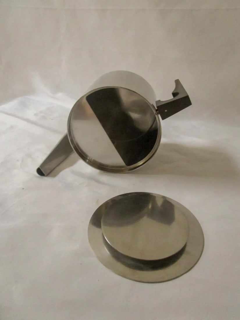 Mid-Century Modern Stainless Steel Tea Service by Arne Jacobsen for Stelton - 4