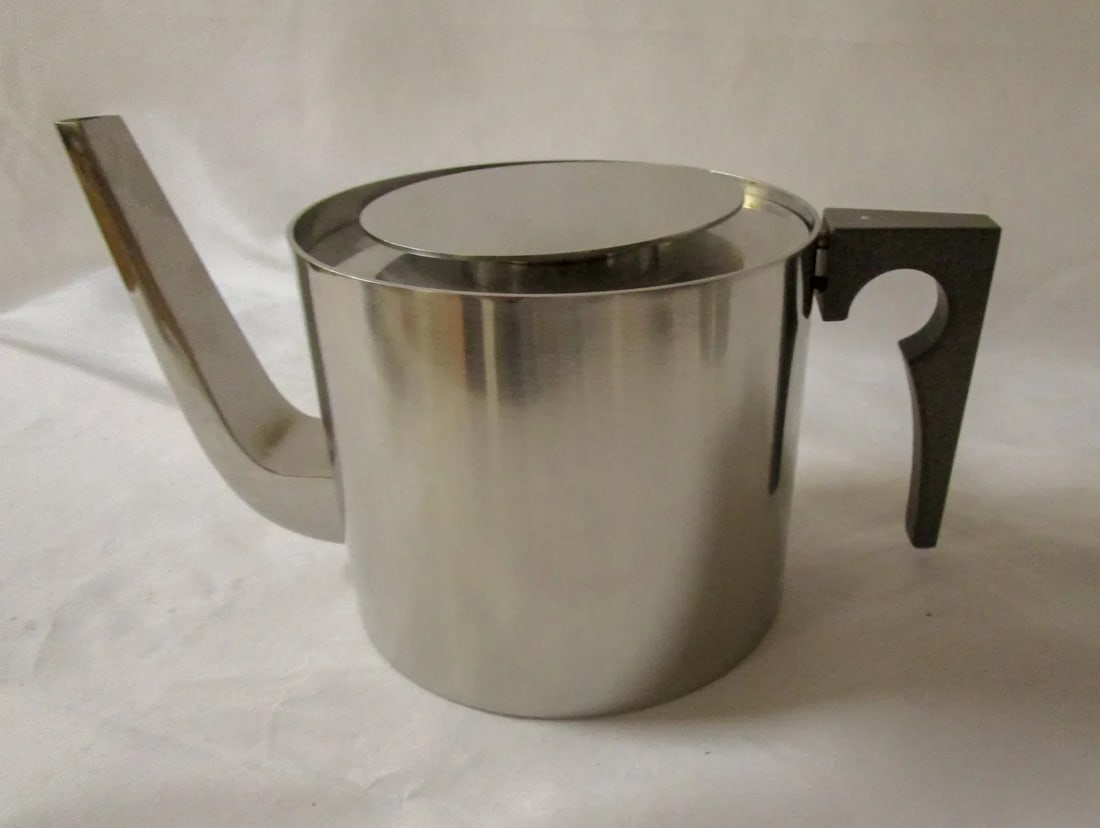 Mid-Century Modern Stainless Steel Tea Service by Arne Jacobsen for Stelton - 8