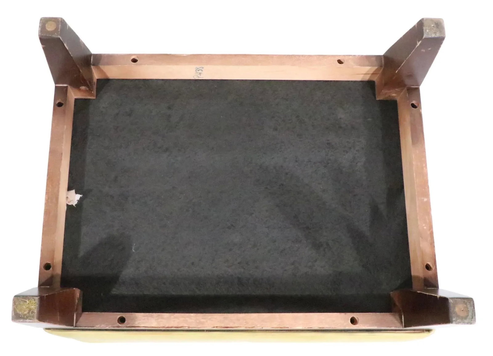 Pr. Leather Ottomans on Solid Wood Base C 1970/1980's - 6