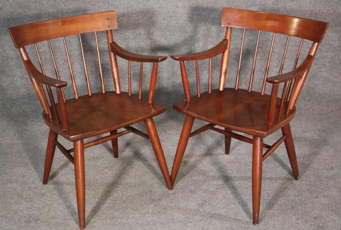 Mid 20th Century Paul McCobb Style Spindle Chairs- Set of 6 - 3