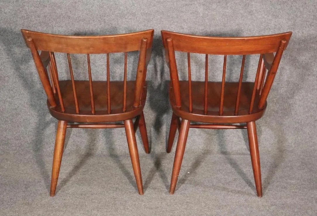 Mid 20th Century Paul McCobb Style Spindle Chairs- Set of 6 - 4