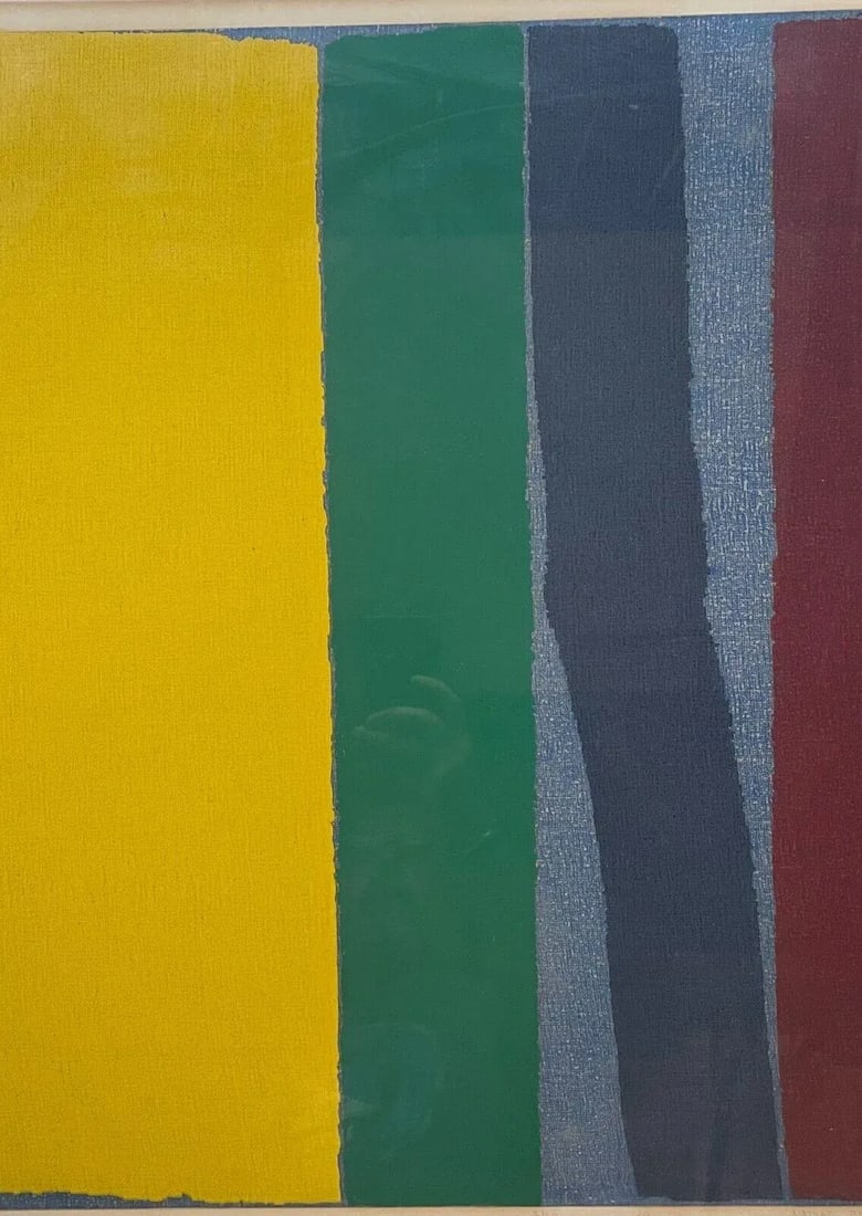 1969 Natvar Bhavsar Color Field Abstract Screenprint - Listed Indian Artist - 7