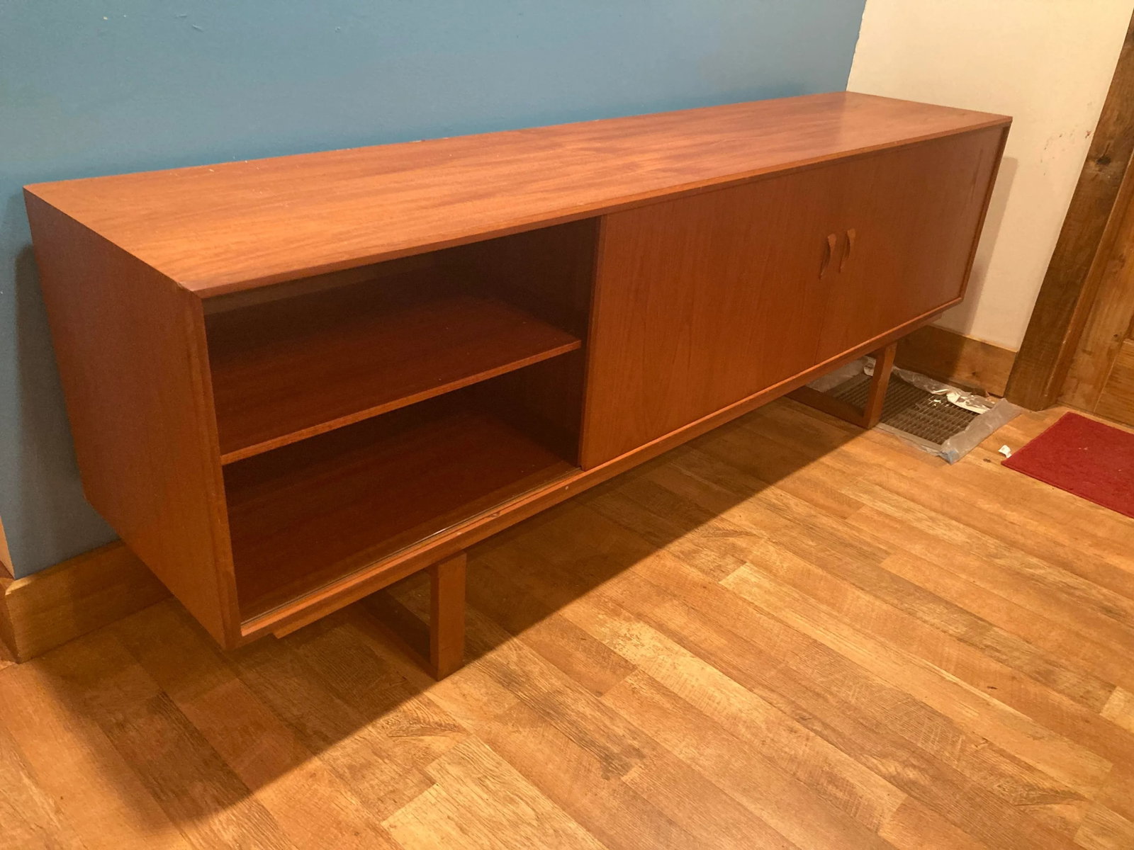 1960s Danish Modern Teak Credenza by Clausen and Son - SilkebÃ¸rg - 4