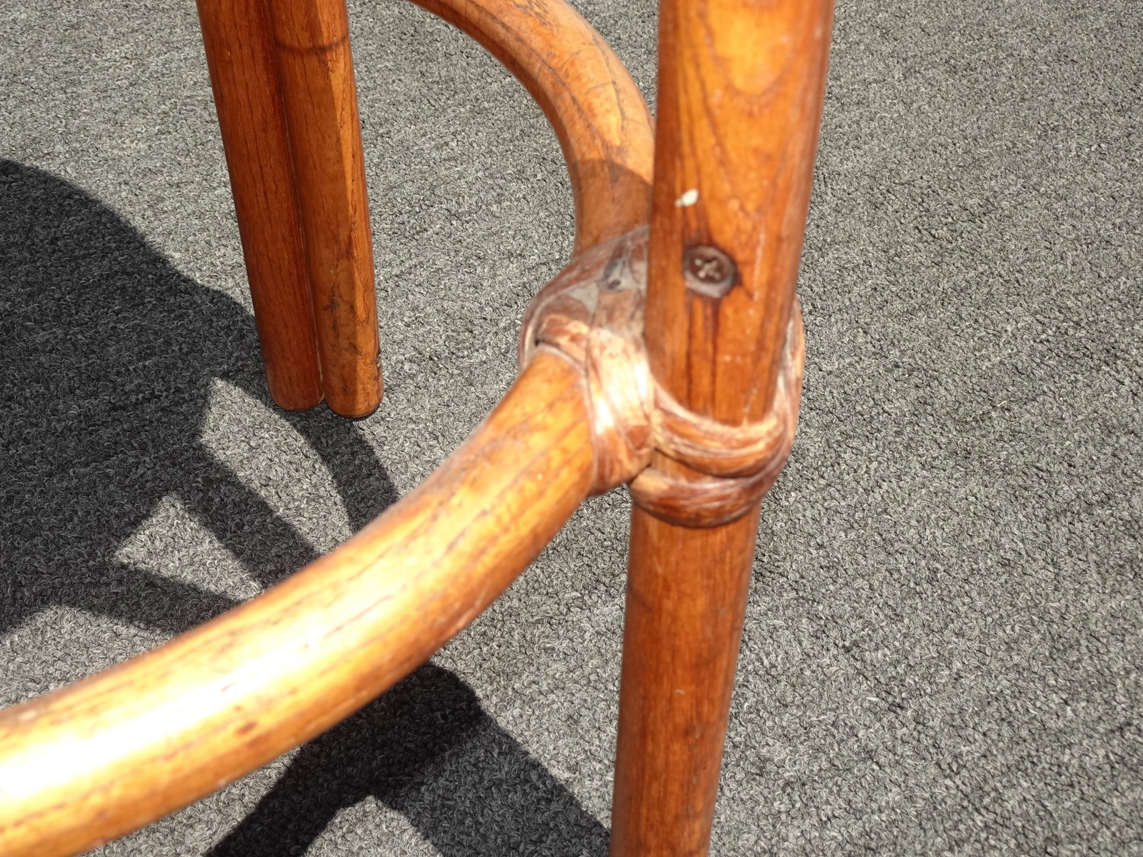 Pair Mid Century Bamboo Swivel Barstools by Heywood Wakefield ~ Tiki Palm Beach - 7