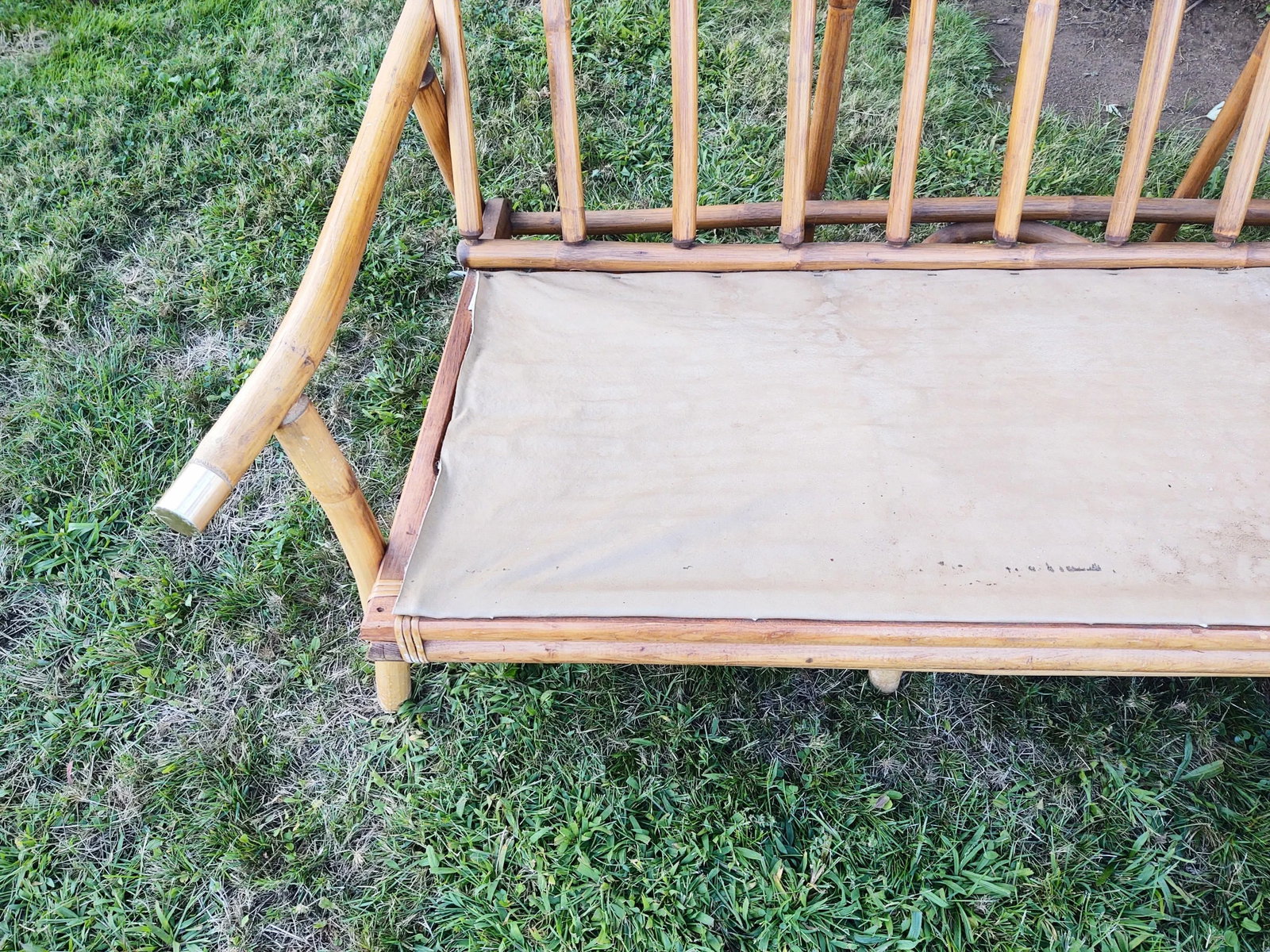 Vintage Ficks & Reed Pagoda Style Rattan Bamboo Sofa - 5