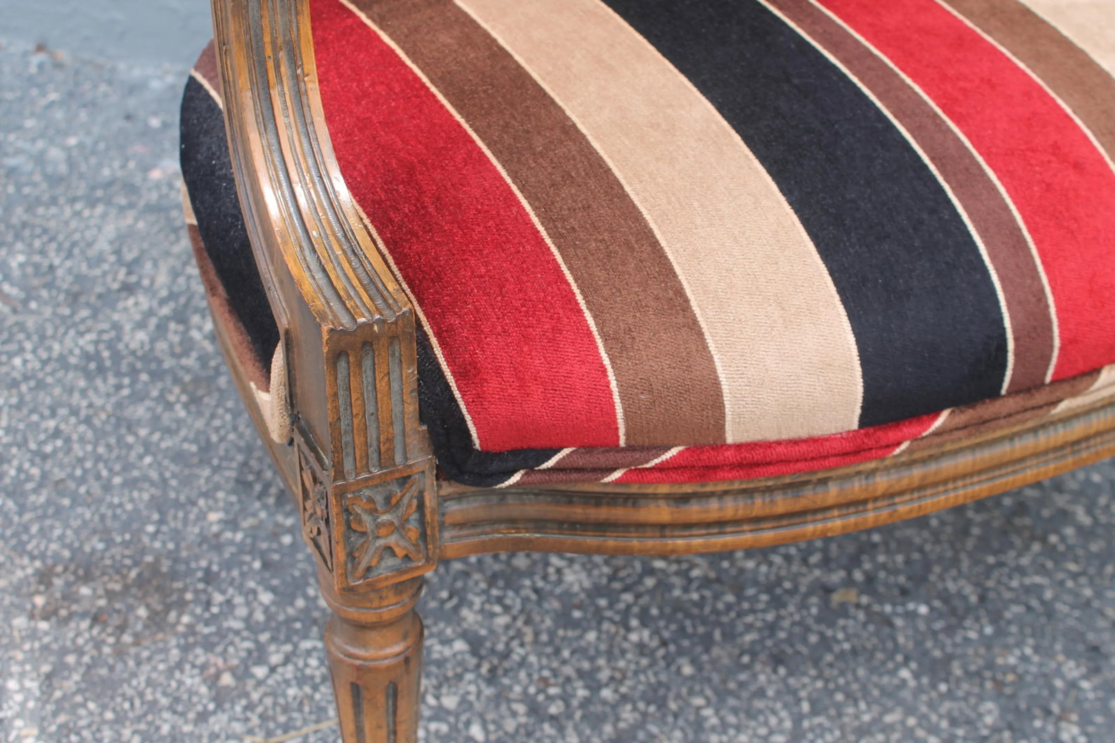 Vintage Modern Upholstered Occasional Armchair - 4