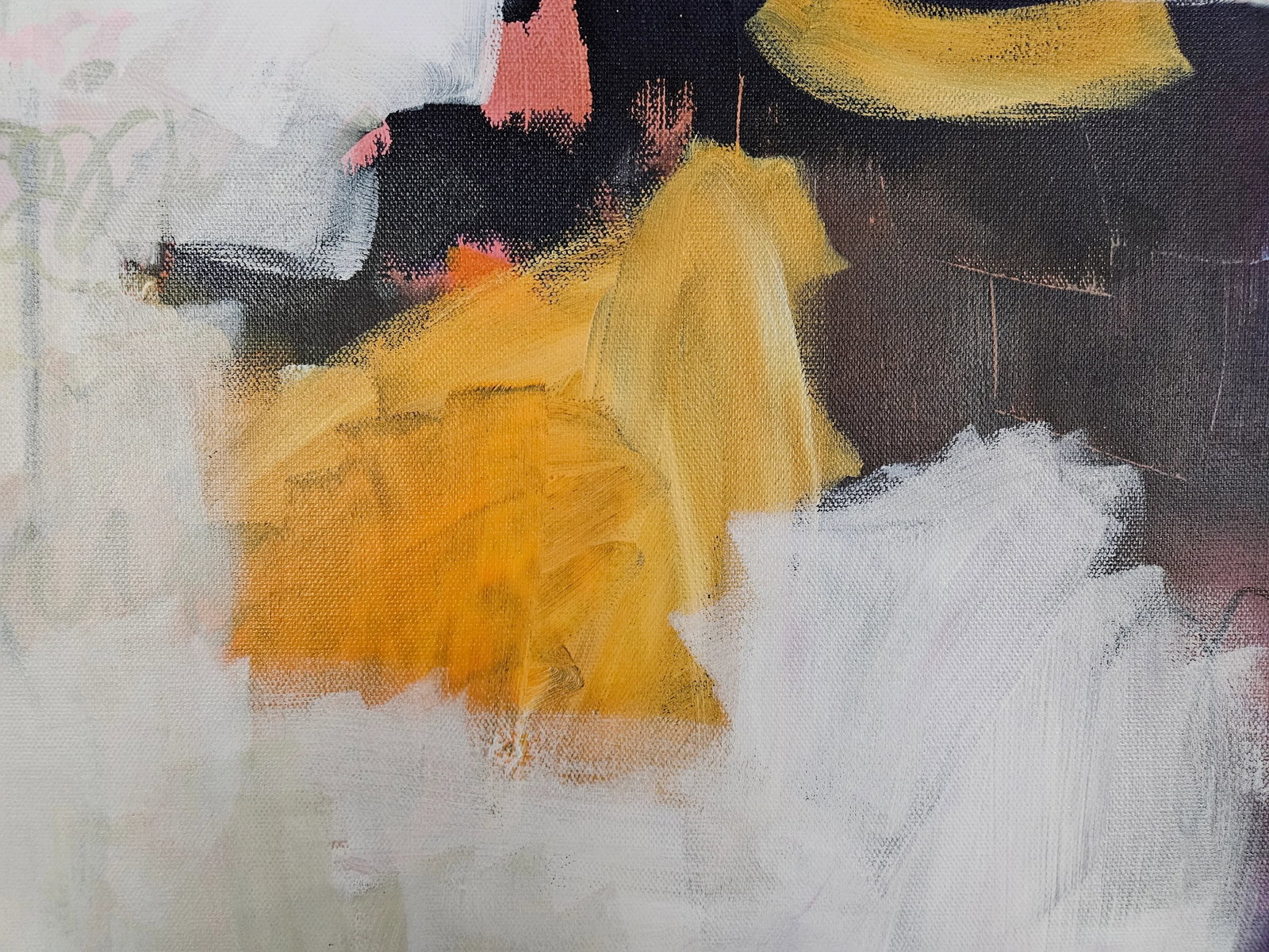 Meta & Meta II Original Mixed Media Painting on Canvas by Milagros Pongo Pair - 5