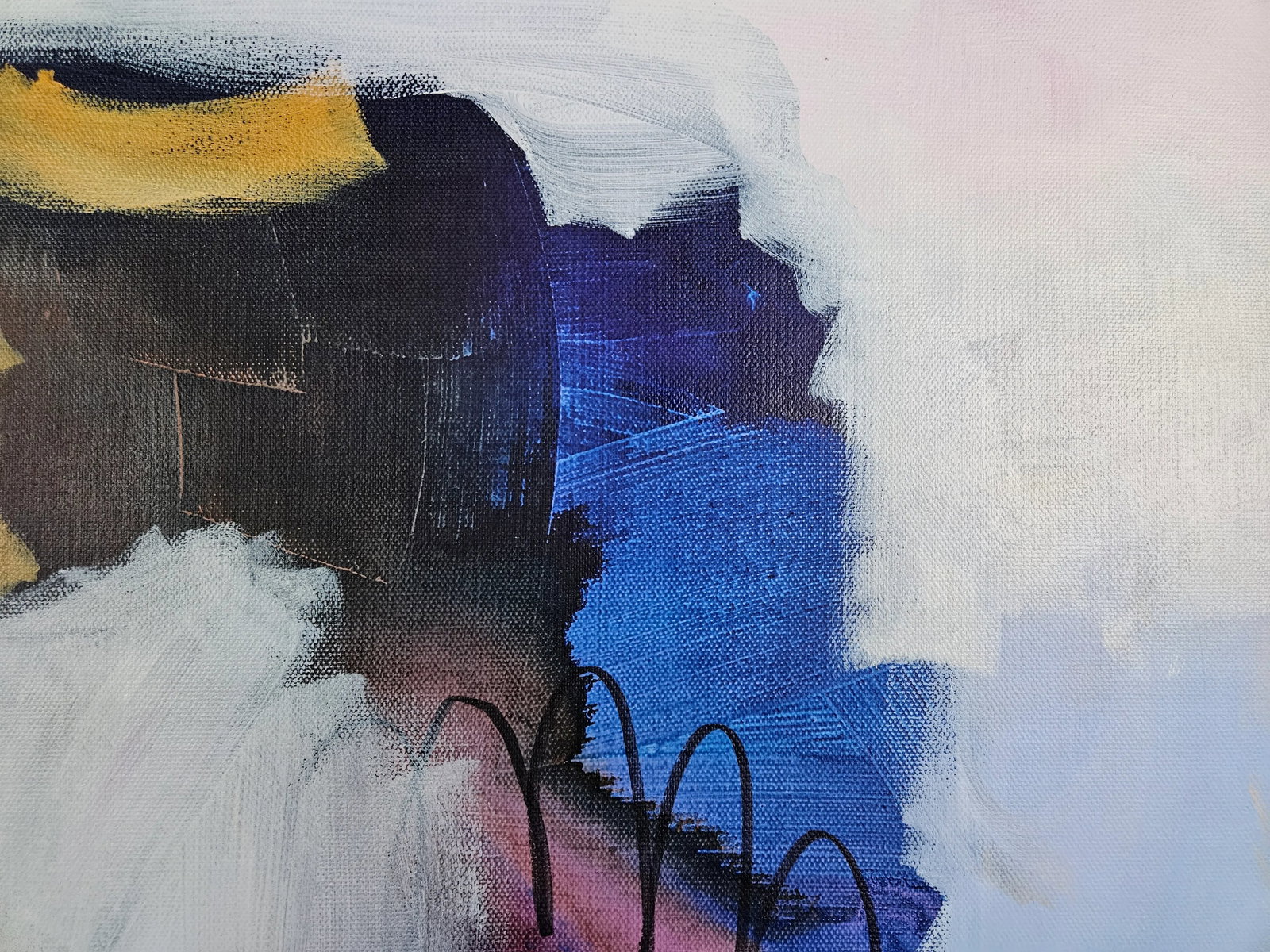 Meta & Meta II Original Mixed Media Painting on Canvas by Milagros Pongo Pair - 7