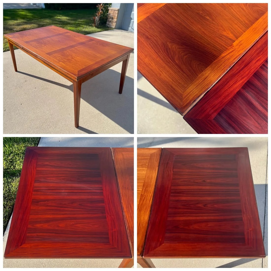 Mid Century Two-Toned Rosewood Extendable Dining Table for a Feast | by Skovby - 7