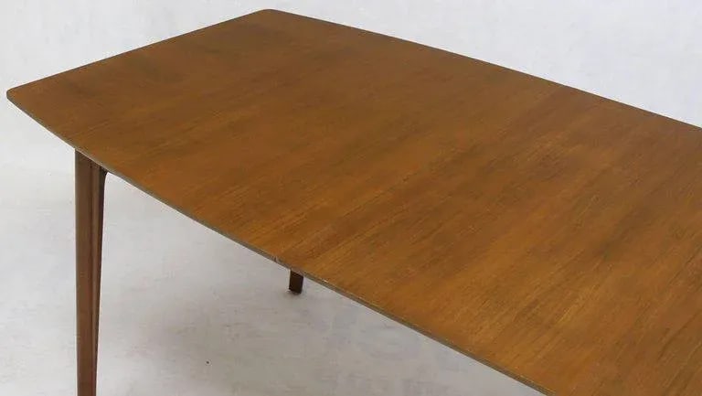 Mid-Century Modern Widdicomb Walnut Dining Table with Two Extension Boards Leaves - 8