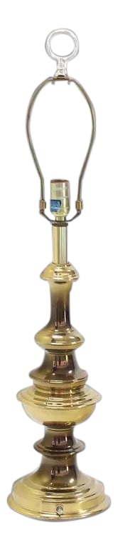 Vintage Mid Century Solid Brass Table Lamp: Very nice heavy Mid-Century Modern solid brass table lamp. Condition: Alterations: Unknown Imperfections: Some Imperfections Condition Notes: EXCELLENT Materials & Techniques: Brass