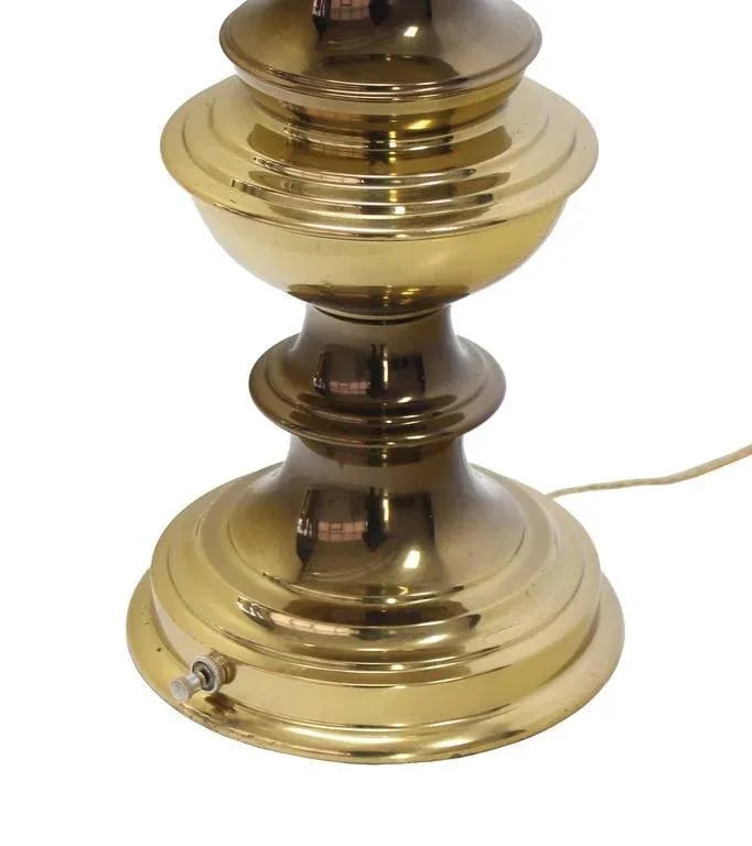 Vintage Mid Century Solid Brass Table Lamp - 4