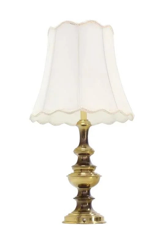 Vintage Mid Century Solid Brass Table Lamp - 5