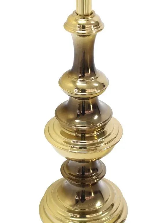 Vintage Mid Century Solid Brass Table Lamp - 6