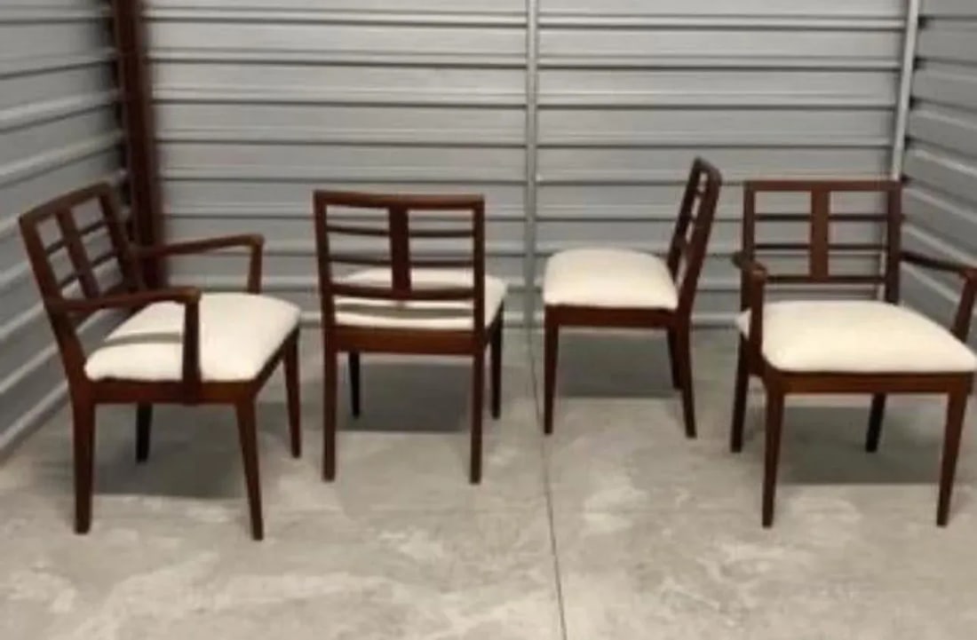 1960s Vintage Paul Frankl Style Mid-Century Dining Chairs- Set of 4 - 2