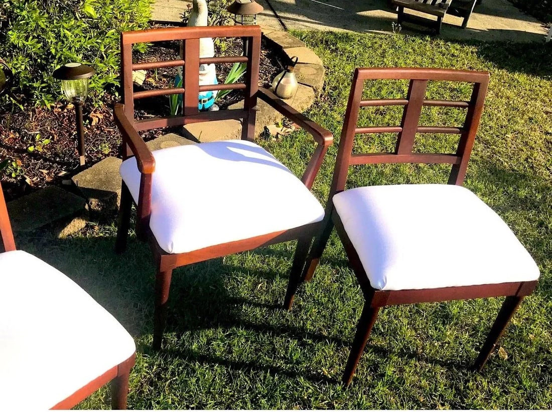 1960s Vintage Paul Frankl Style Mid-Century Dining Chairs- Set of 4 - 5