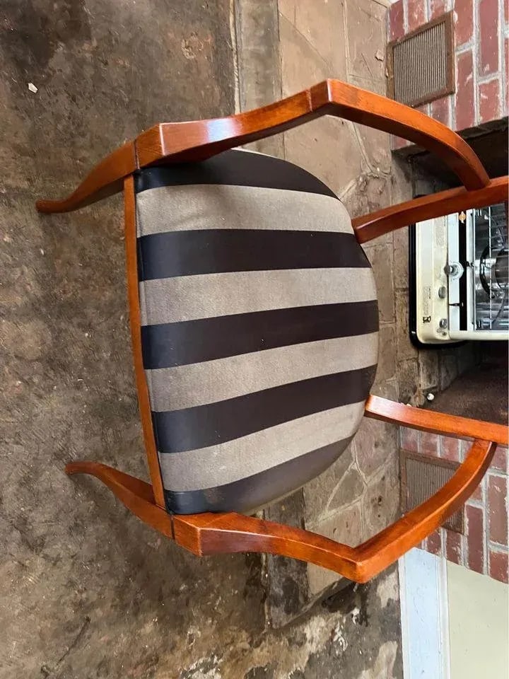 Mid 20th Century Pair Italian Upholstered Armchairs - 5