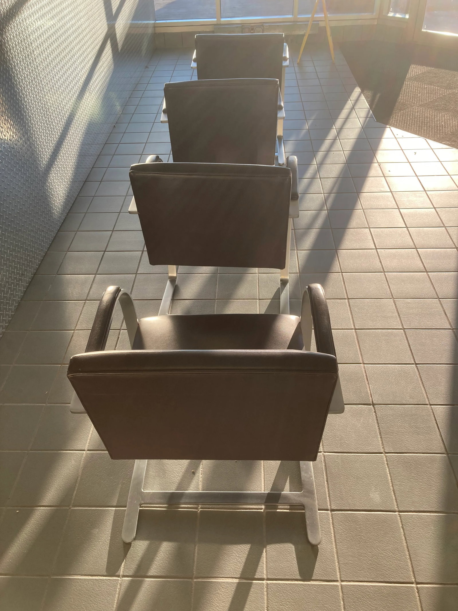 1990s Ludwig Mies Van Der Rohe for Knoll Brno Flat Bar Armchairs in Brown Spinneybeck Leather - Set - 4
