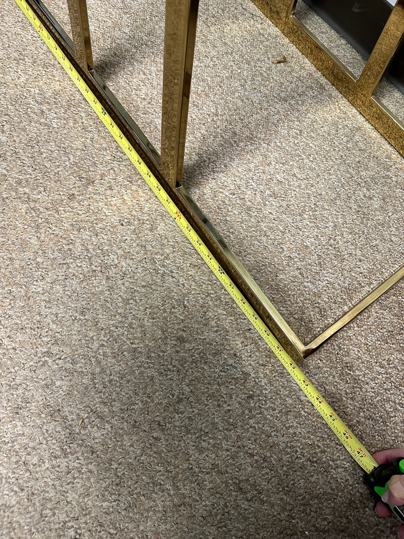 1970s Vintage Design Institute of America (Dia) Style Glass Brass Shelving Etagere Bookshelf - 3