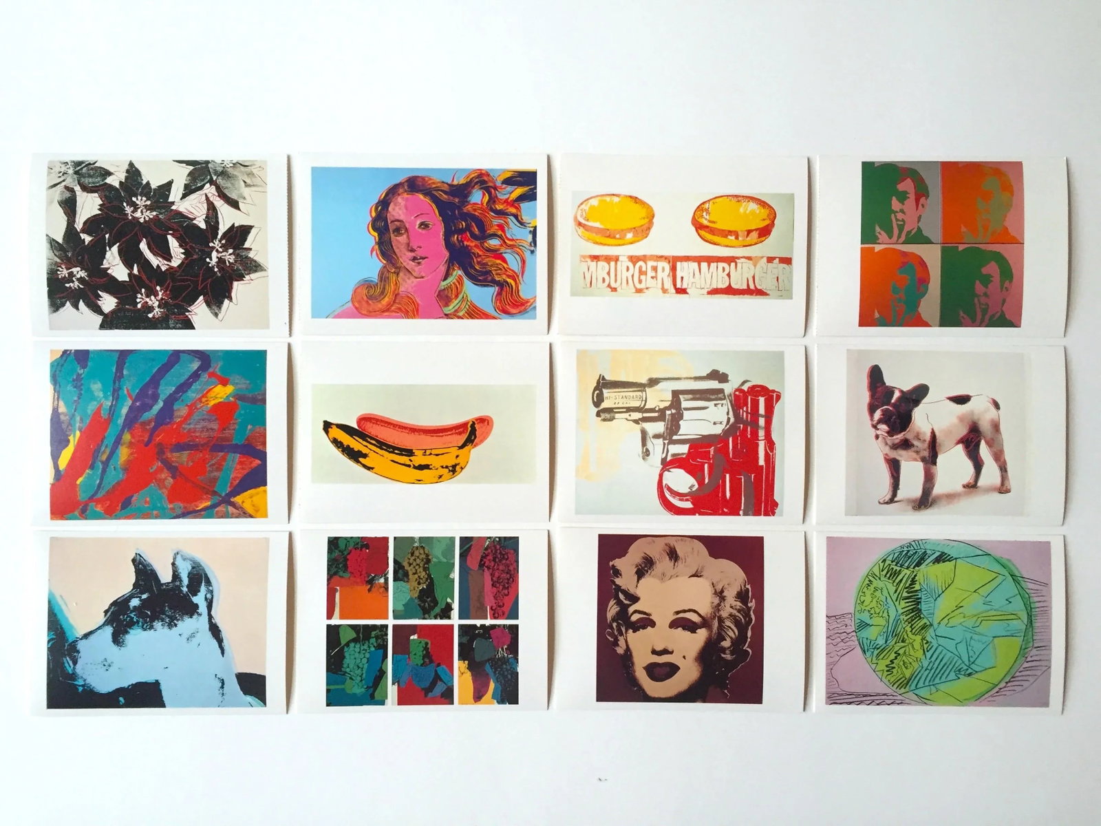 Andy Warhol Estate Vintage 1989 " Aw Foundation " Pop Art Postcard Prints - Set of 12 - 2