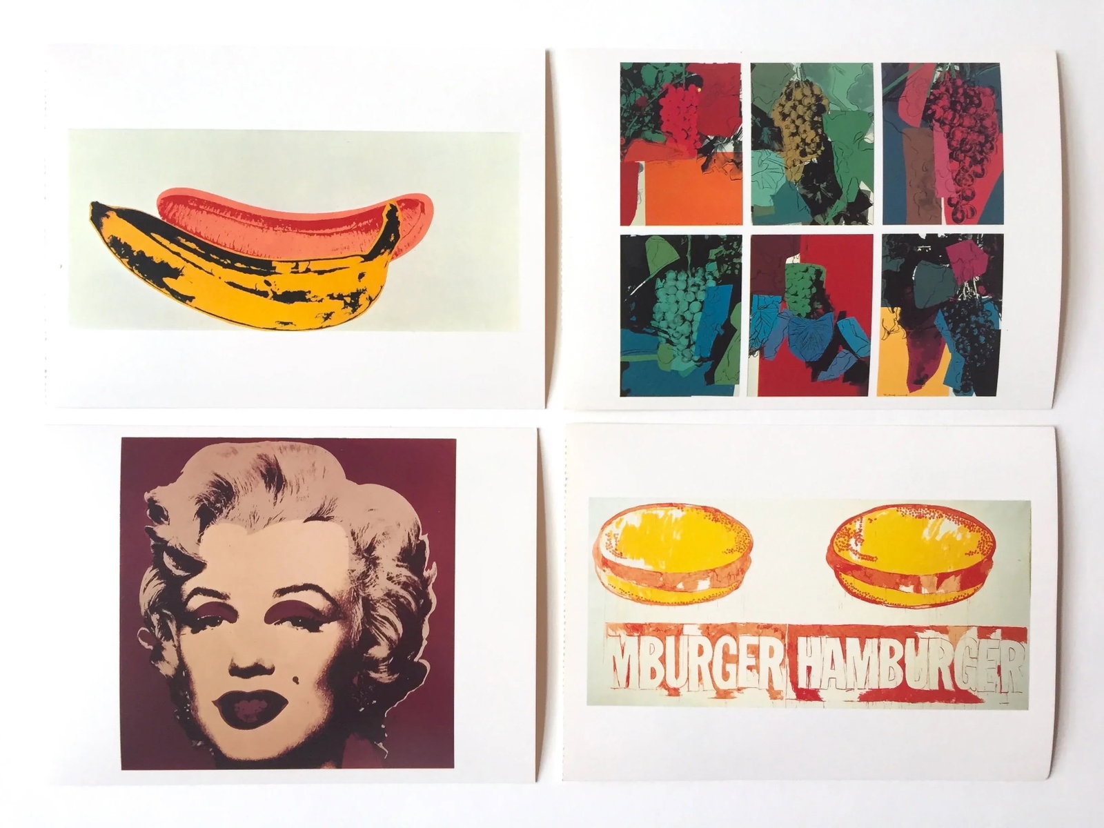 Andy Warhol Estate Vintage 1989 " Aw Foundation " Pop Art Postcard Prints - Set of 12 - 5