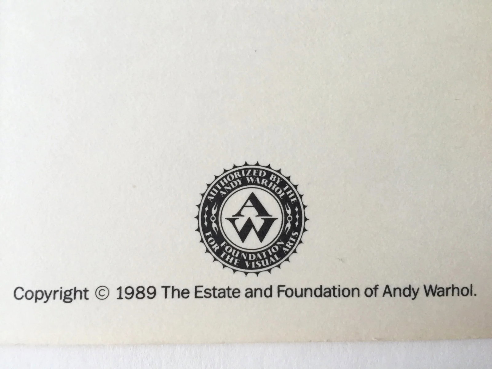 Andy Warhol Estate Vintage 1989 " Aw Foundation " Pop Art Postcard Prints - Set of 12 - 7