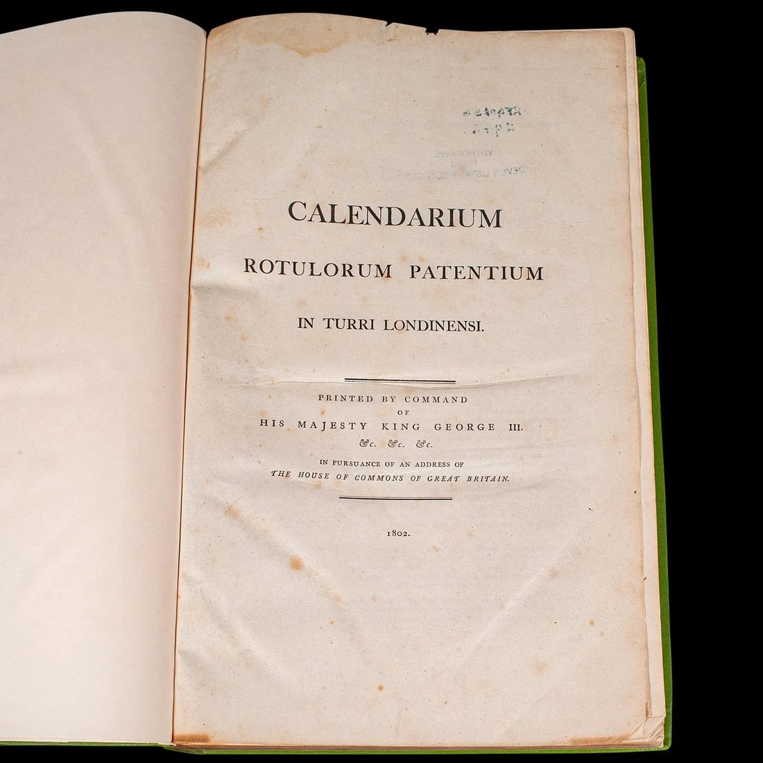 1802's Large Antique Reference Book - 3