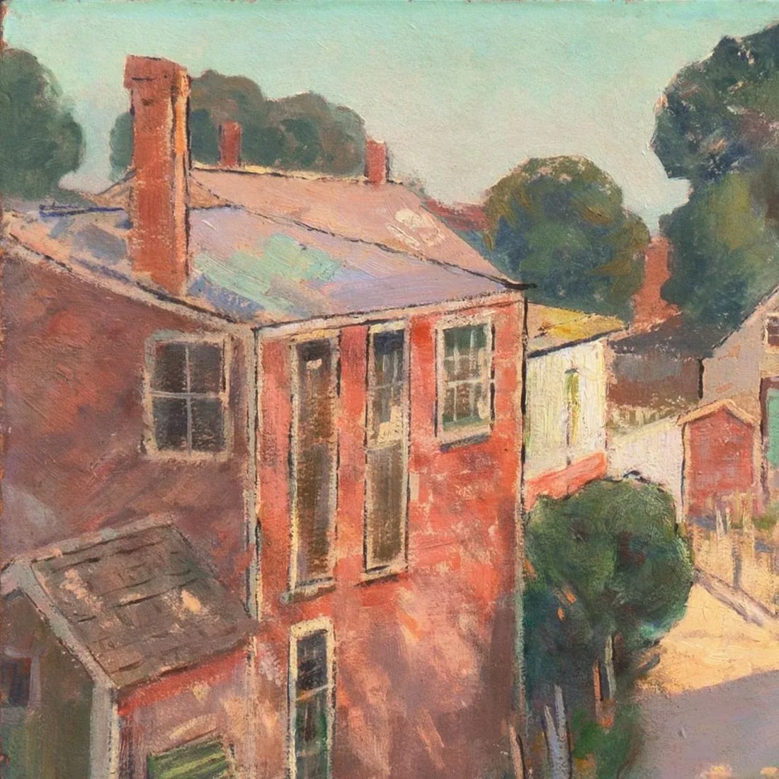 Sunny Afternoon' by Pauline Palmer, Chicago Impressionist, Paris, Grande ChaumiÃ©re, Woman - 3