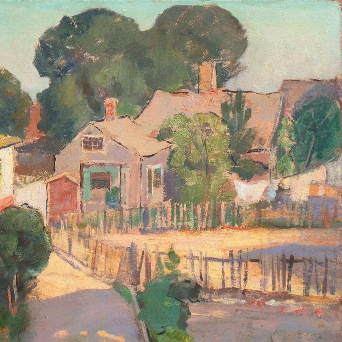 Sunny Afternoon' by Pauline Palmer, Chicago Impressionist, Paris, Grande ChaumiÃ©re, Woman - 8