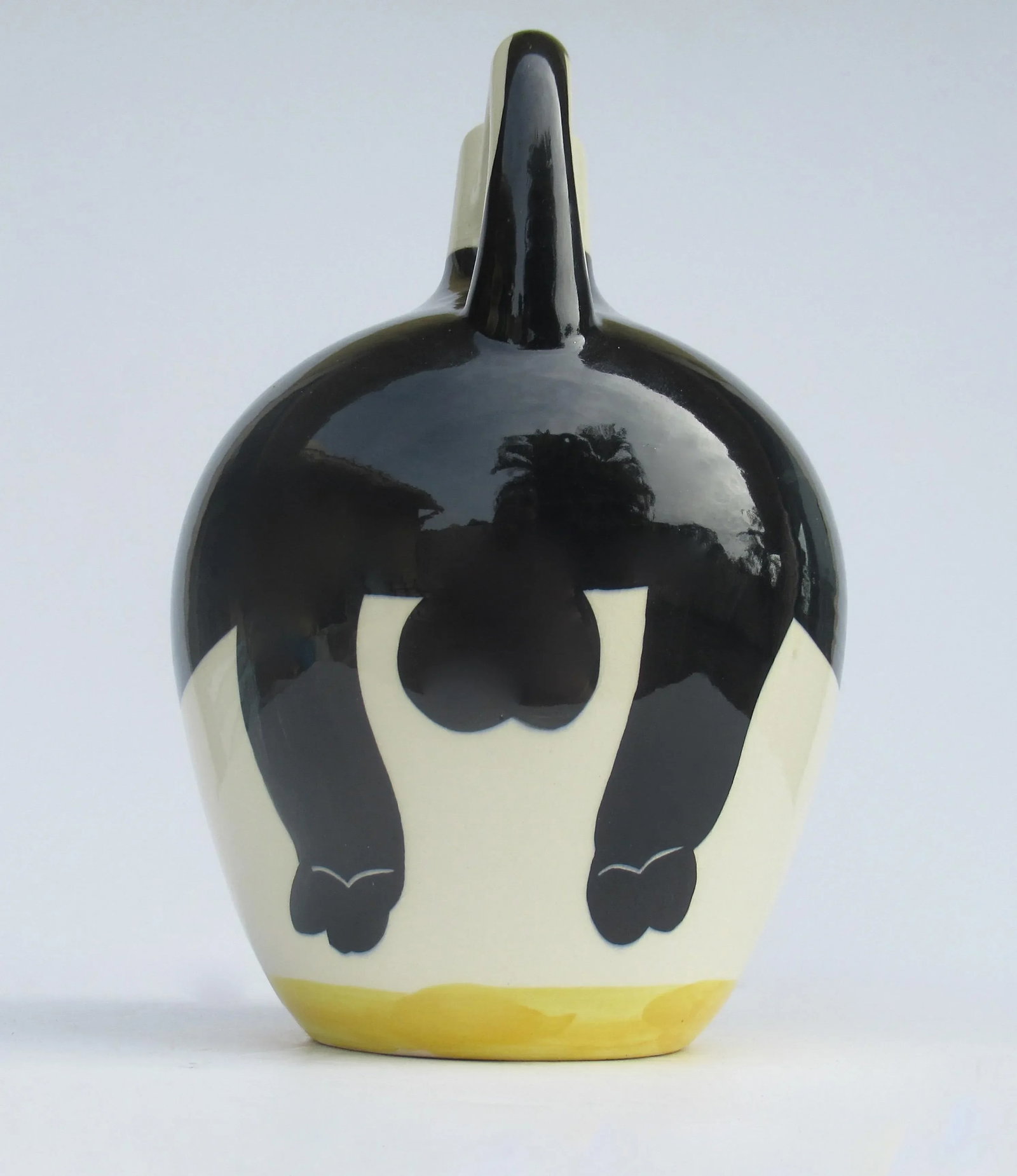 Vintage C.1970''s Original Signed & Numbered Ceramic Pottery "Taureau" (Bull) Jug With Handle by Pic - 8