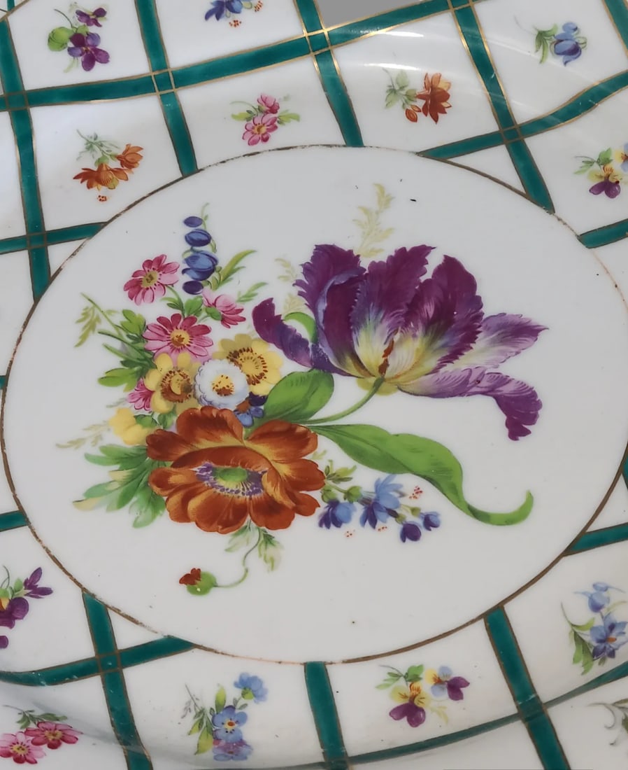 Vintage Hand Painted Floral Gilded "Royal Europe" Soup Tureen & Under Plate - 7