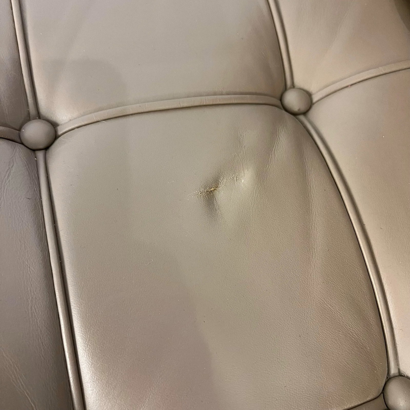 Pair of Leather Barcelona Lounge Chairs - 7