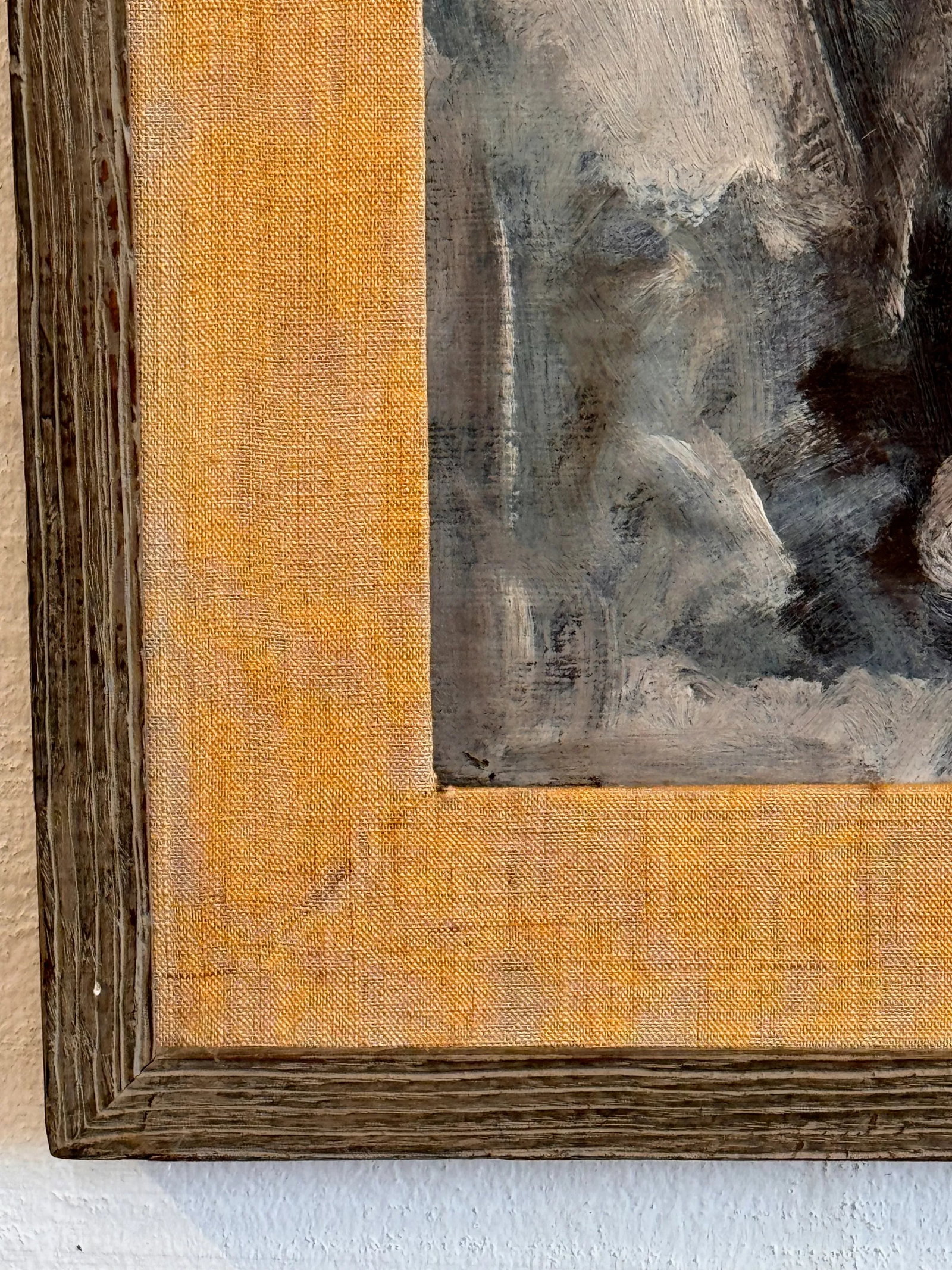 1950s Abstract Figurative Painting by Maurice Golabon, Framed - 2