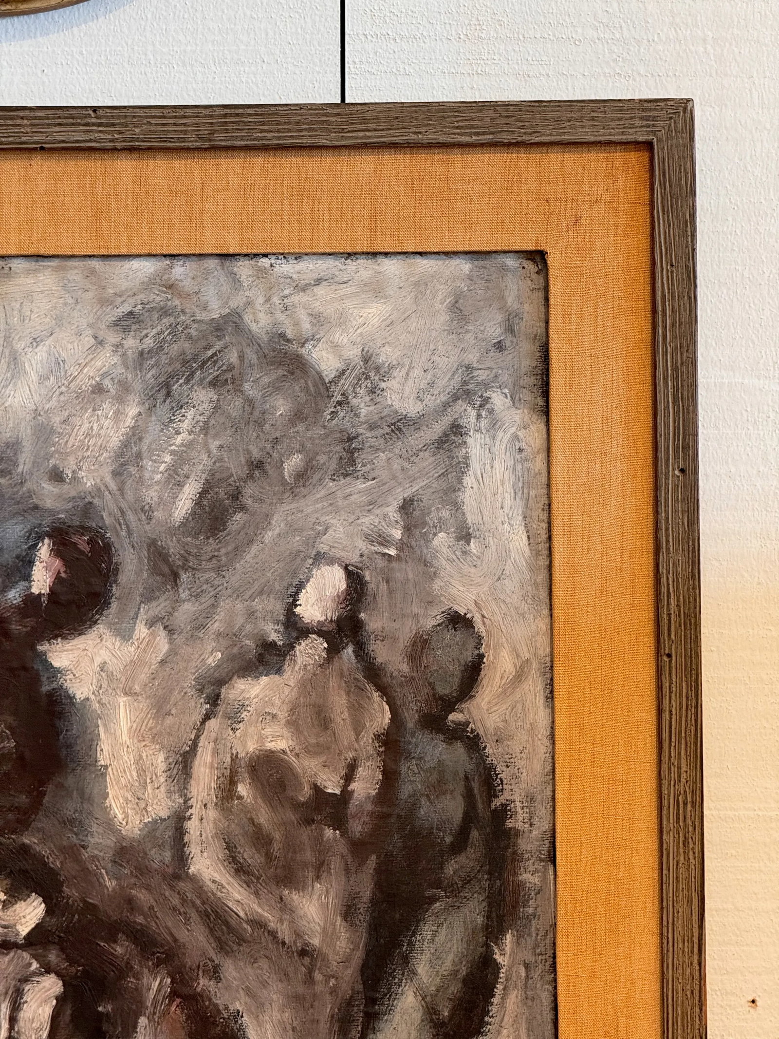 1950s Abstract Figurative Painting by Maurice Golabon, Framed - 5