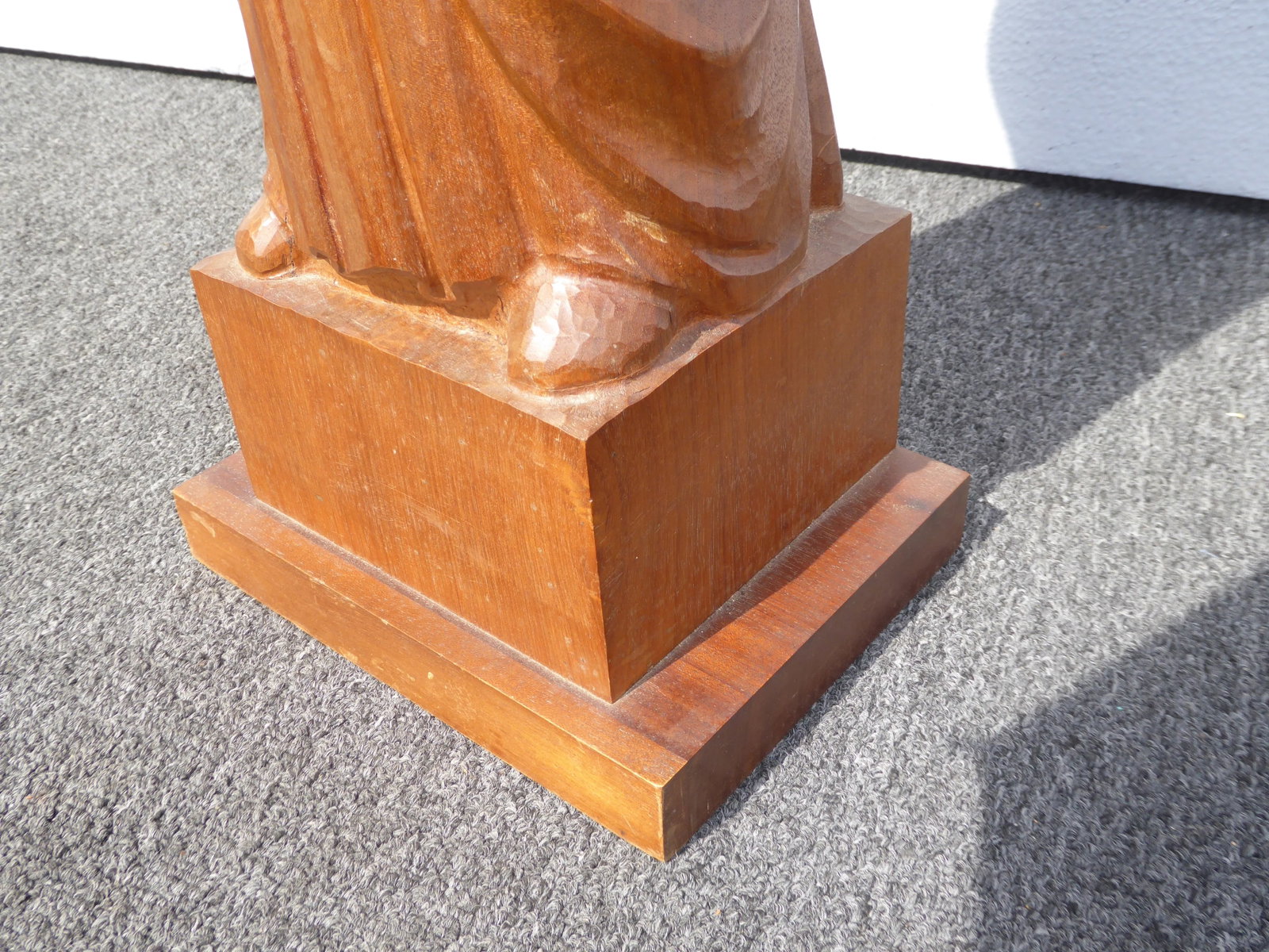 Vintage Swiss 29"h Statue 'Le Maire Et Enfant' Signed by Carl Albert Angst 1951 - 12