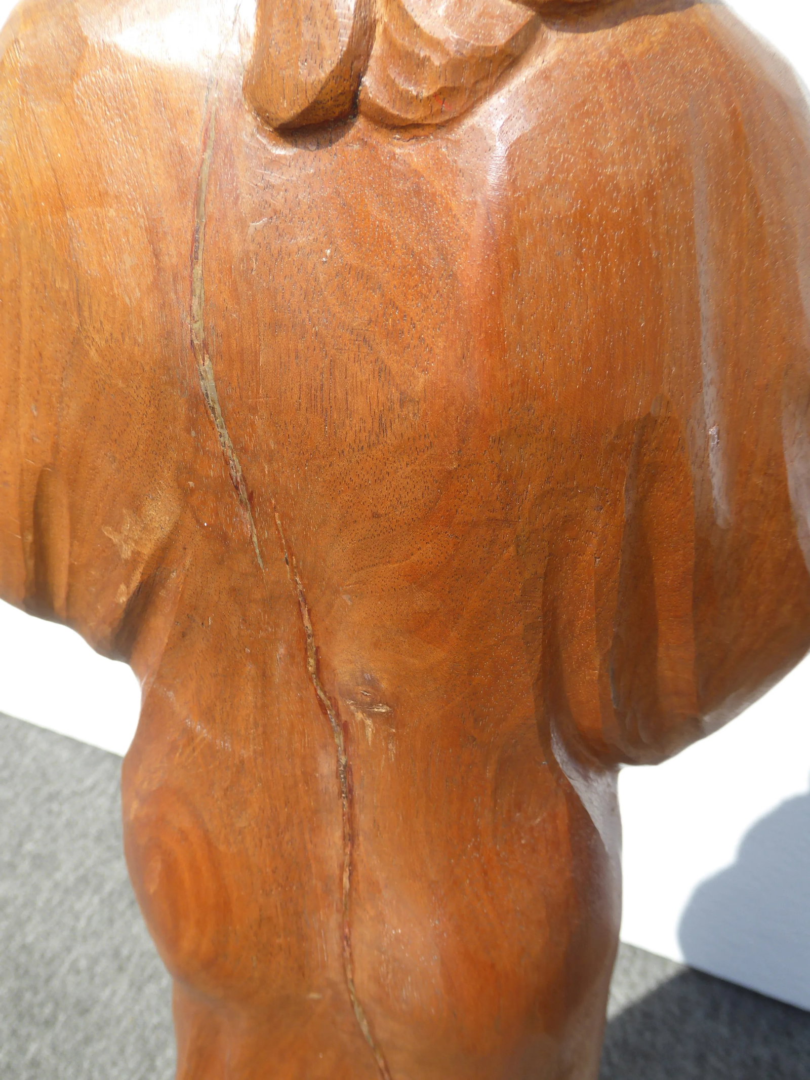 Vintage Swiss 29"h Statue 'Le Maire Et Enfant' Signed by Carl Albert Angst 1951 - 6