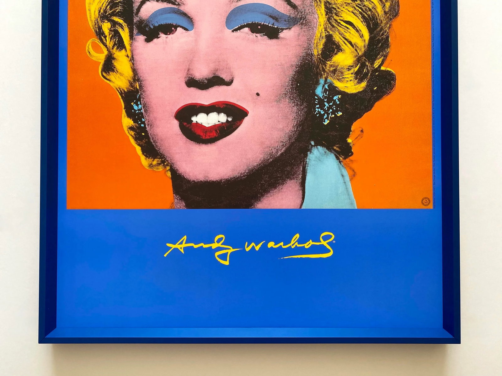 Andy Warhol Foundation Vintage 1996 Lithograph Print Framed Pop Art Poster " Shot Orange Marilyn " 1 - 3