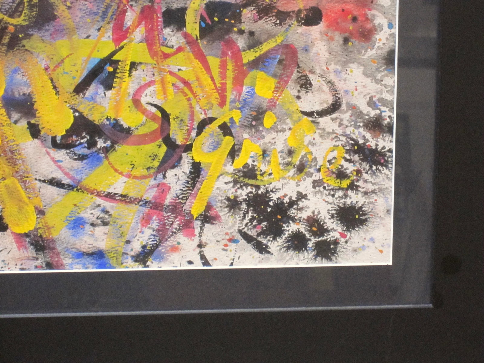 1970s Vintage Hendrik Grise Abstract Expressionist Celestial Explosion Graffiti Painting - 5