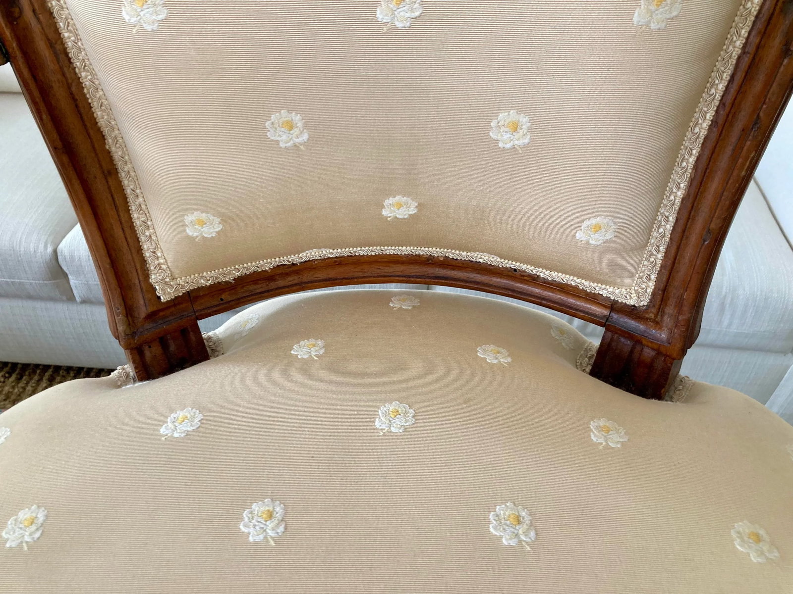French 18th Century Hand Carved Fauteuil Chairs - a Pair - 10