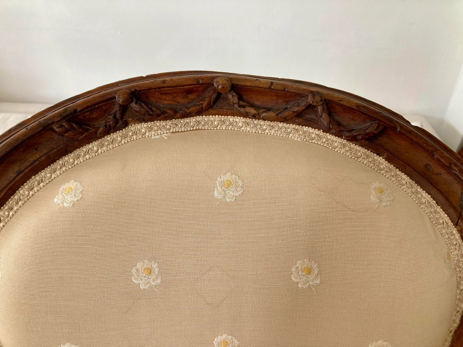 French 18th Century Hand Carved Fauteuil Chairs - a Pair - 9