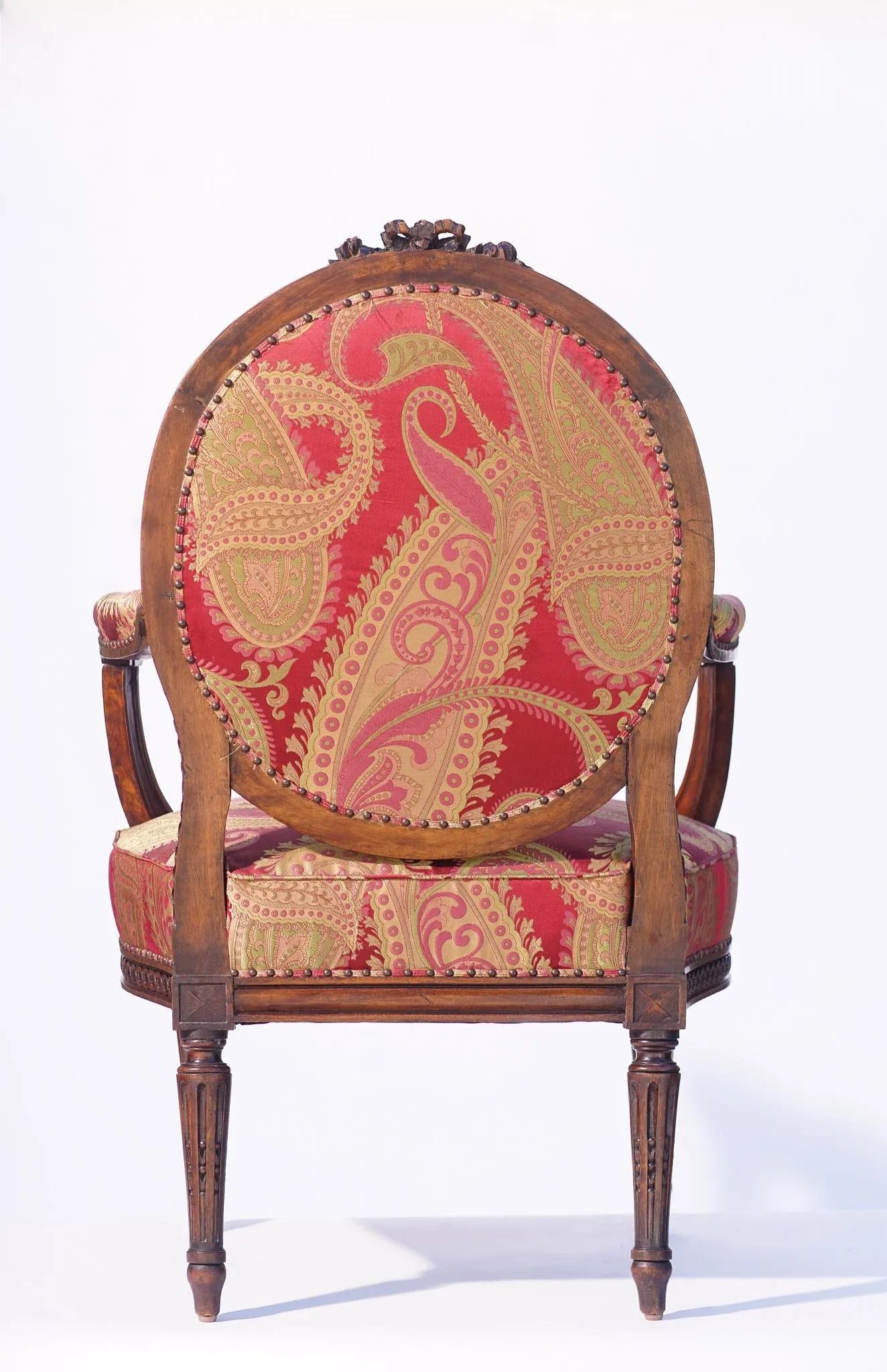 19th C. French Walnut Armchair - 3