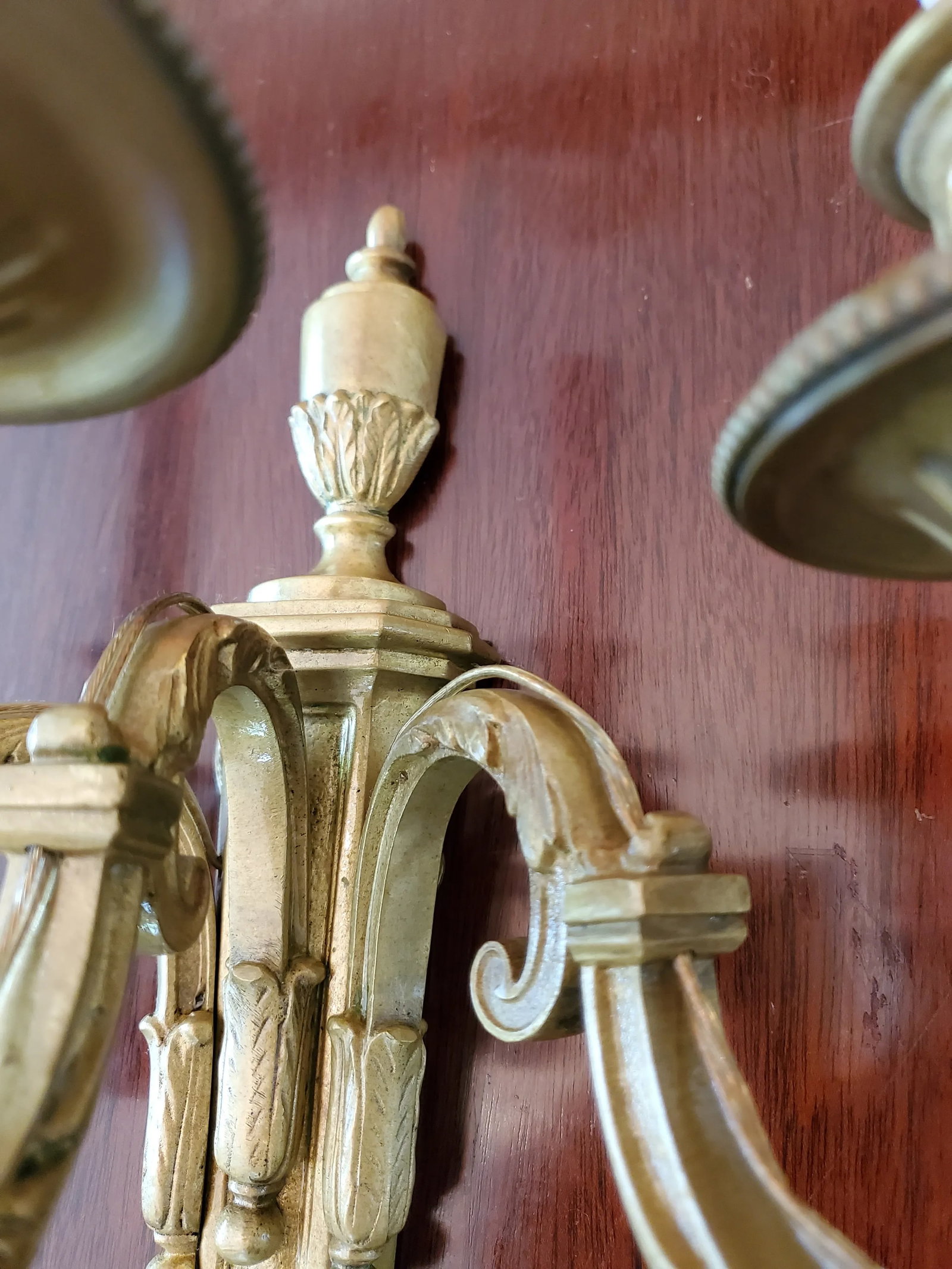 Pair of 1930s E.F. Chapman Caldwell Style Modern Bronze Sconces - 5