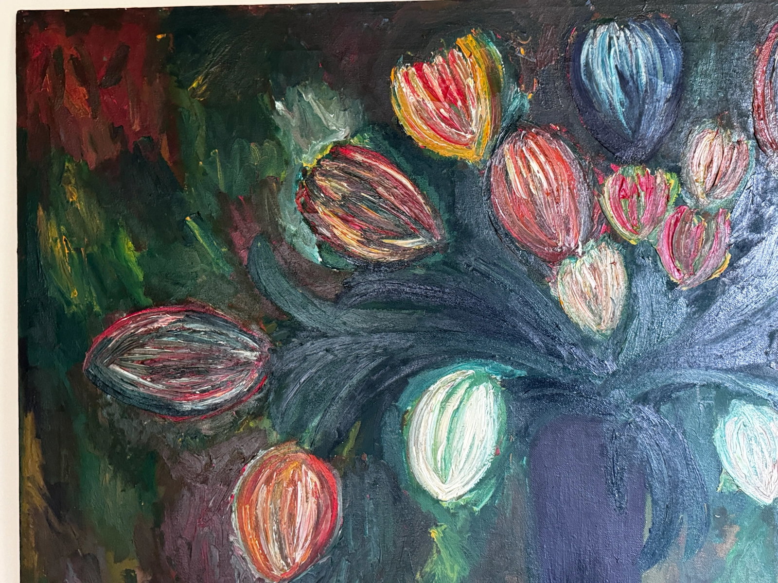 Flowers for My Mom Contemporary Original Oil Painting by Monique Nichols - 3