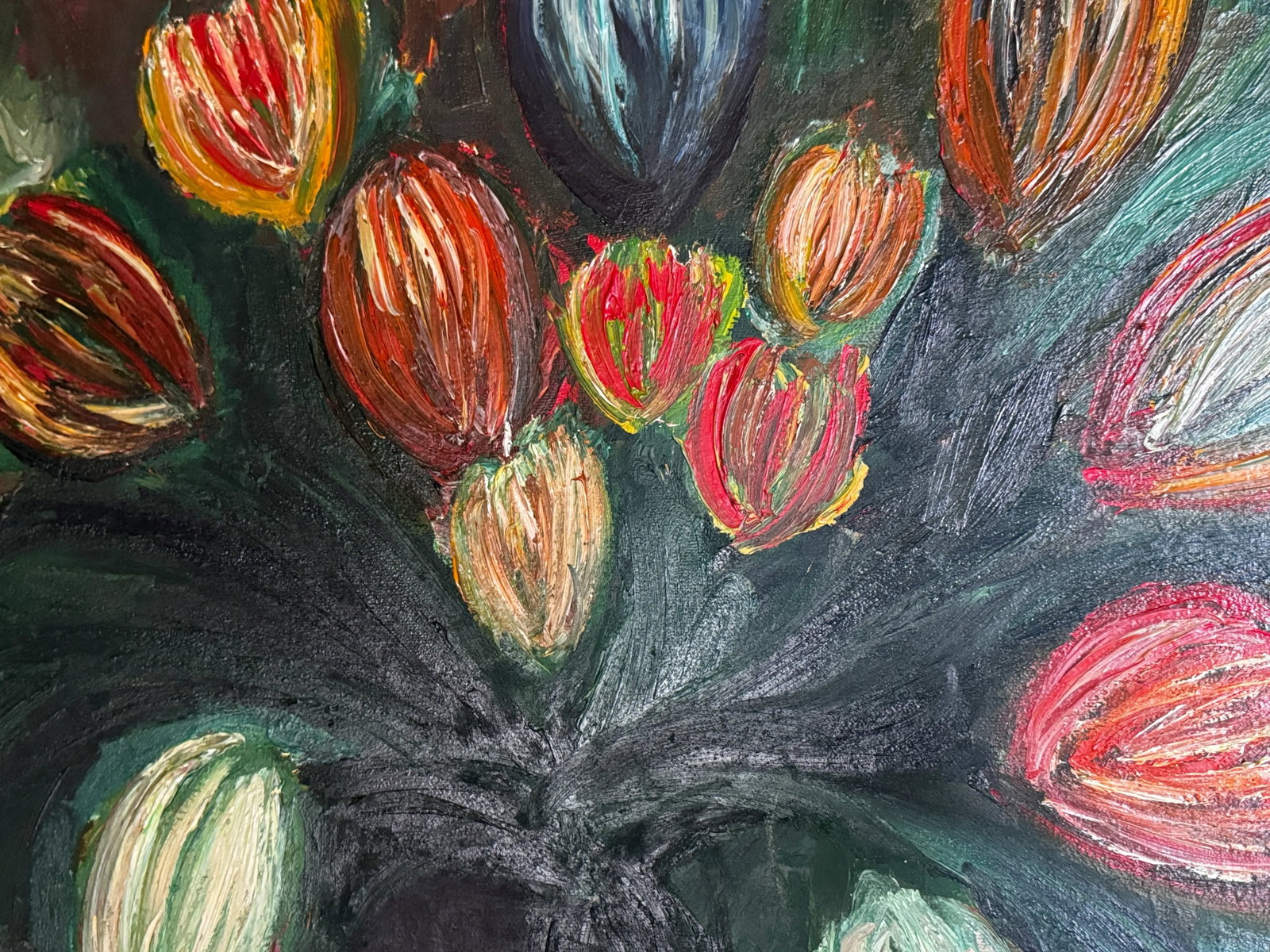 Flowers for My Mom Contemporary Original Oil Painting by Monique Nichols - 4