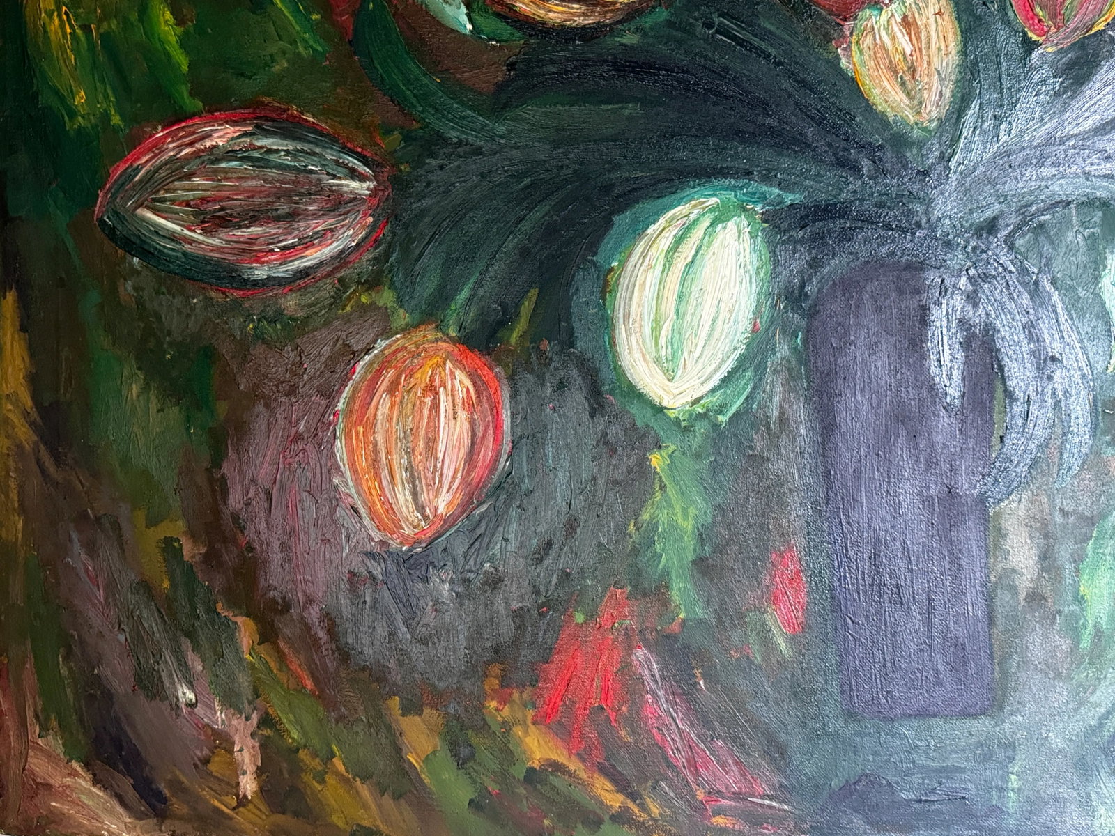 Flowers for My Mom Contemporary Original Oil Painting by Monique Nichols - 5